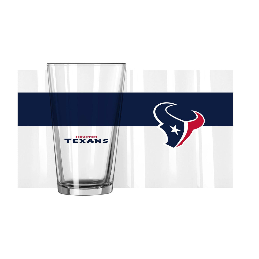 Houston Texans 16oz Colorblock Pint Glass - Logo Brands - Flyclothing LLC