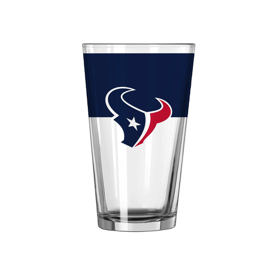 Houston Texans 16oz Colorblock Pint Glass