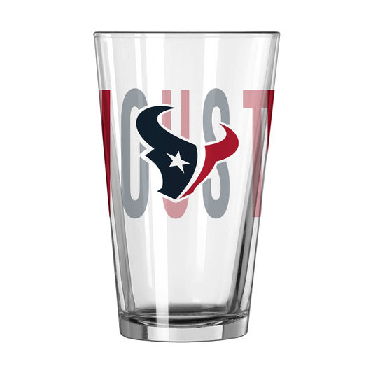 Houston Texans 16oz Overtime Pint Glass - Logo Brands - Flyclothing LLC