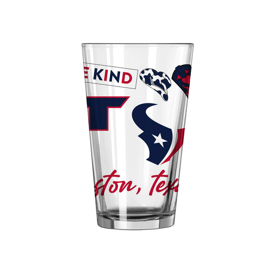 Houston Texans 16oz Native Pint Glass - Logo Brands - Flyclothing LLC