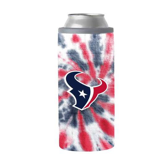 Houston Texans 12oz Tie Dye Slim Can Coolie - Logo Brands - Flyclothing LLC