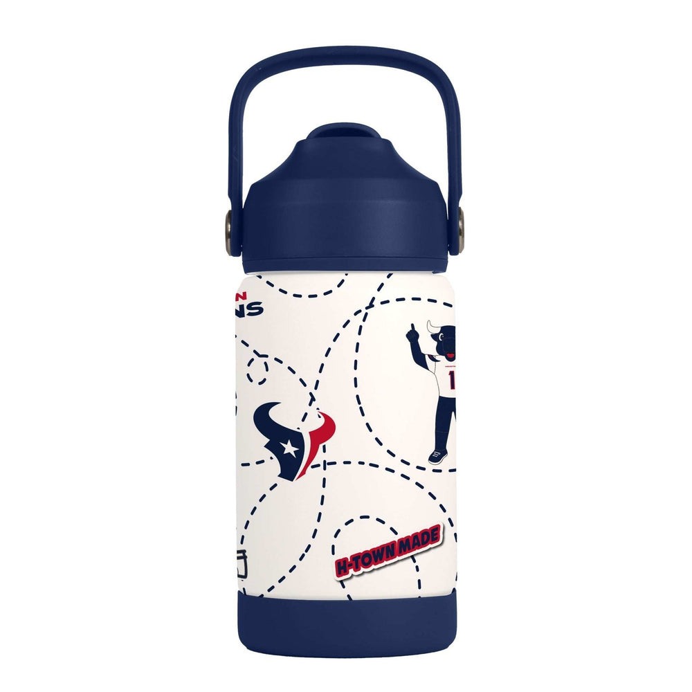 Houston Texans 12oz Mascot SS Kids Bottle - Logo Brands - Flyclothing LLC