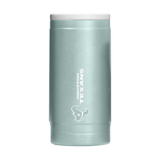Houston Texans Vertical Powder Coat Slim Can Coolie - Logo Brands - Flyclothing LLC