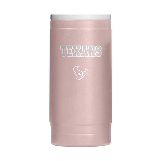 Houston Texans Stencil Powder Coat Slim Can Coolie - Logo Brands - Flyclothing LLC