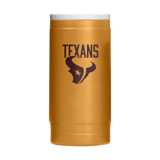 Houston Texans Huddle Powder Coat Slim Can Coolie - Logo Brands - Flyclothing LLC
