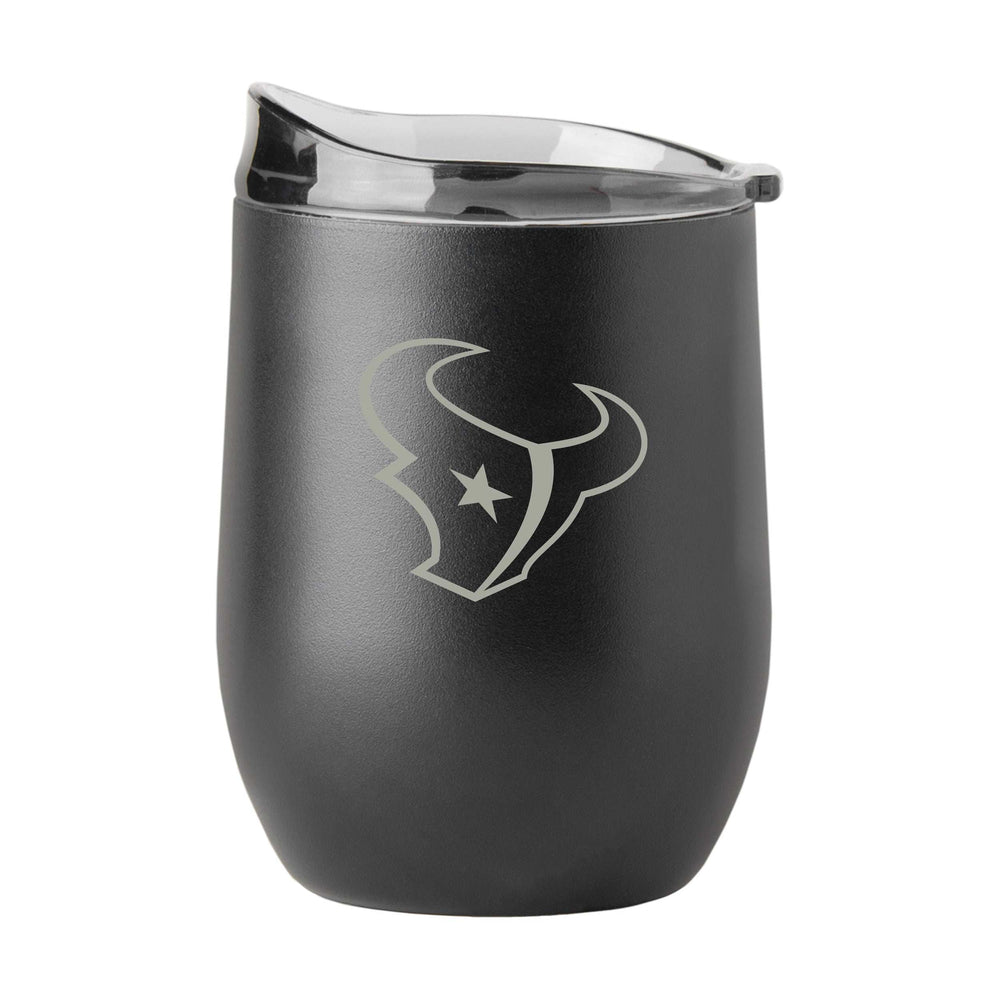 Houston Texans GunMetal 16oz Black Powder Curved Beverage - Logo Brands - Flyclothing LLC
