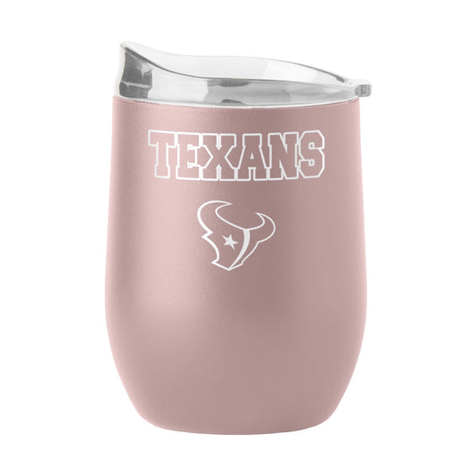 Houston Texans 16oz Stencil Powder Coat Curved Beverage - Logo Brands - Flyclothing LLC