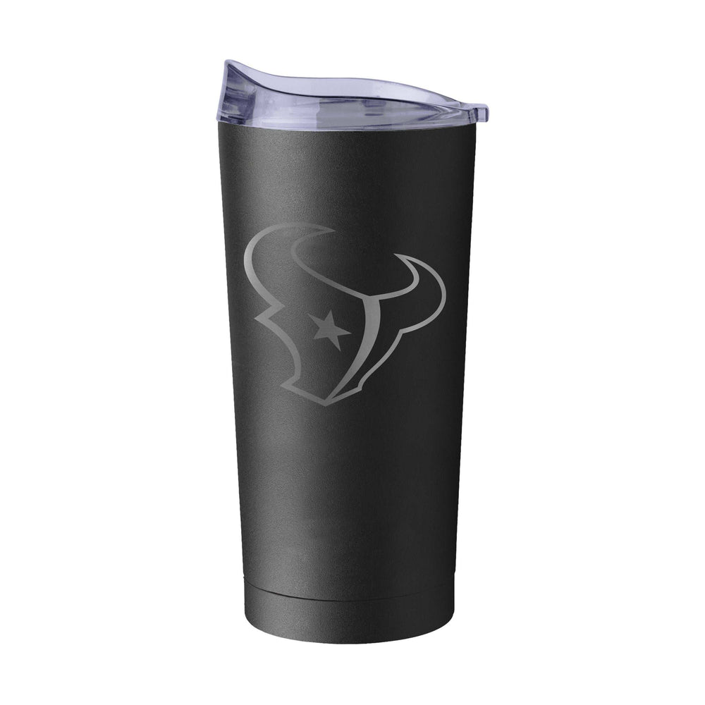 Houston Texans GunMetal 20oz Black Powder Coat Tumbler - Logo Brands - Flyclothing LLC