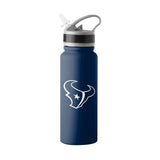 Houston Texans Logo 25oz Stainless Single Wall Flip Top Bottle - Logo Brands - Flyclothing LLC
