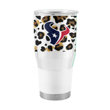 Houston Texans 30oz Leopard Stainless Tumbler - Logo Brands - Flyclothing LLC