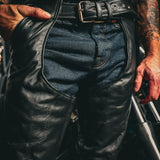 Maverick - Unisex Ultra 4-Pocket Chaps with Spandex - Unik Just for Bikers - Flyclothing LLC