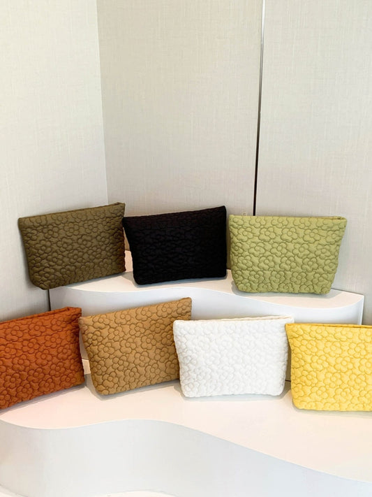 Flower Texture Polyester Clutch - Trendsi