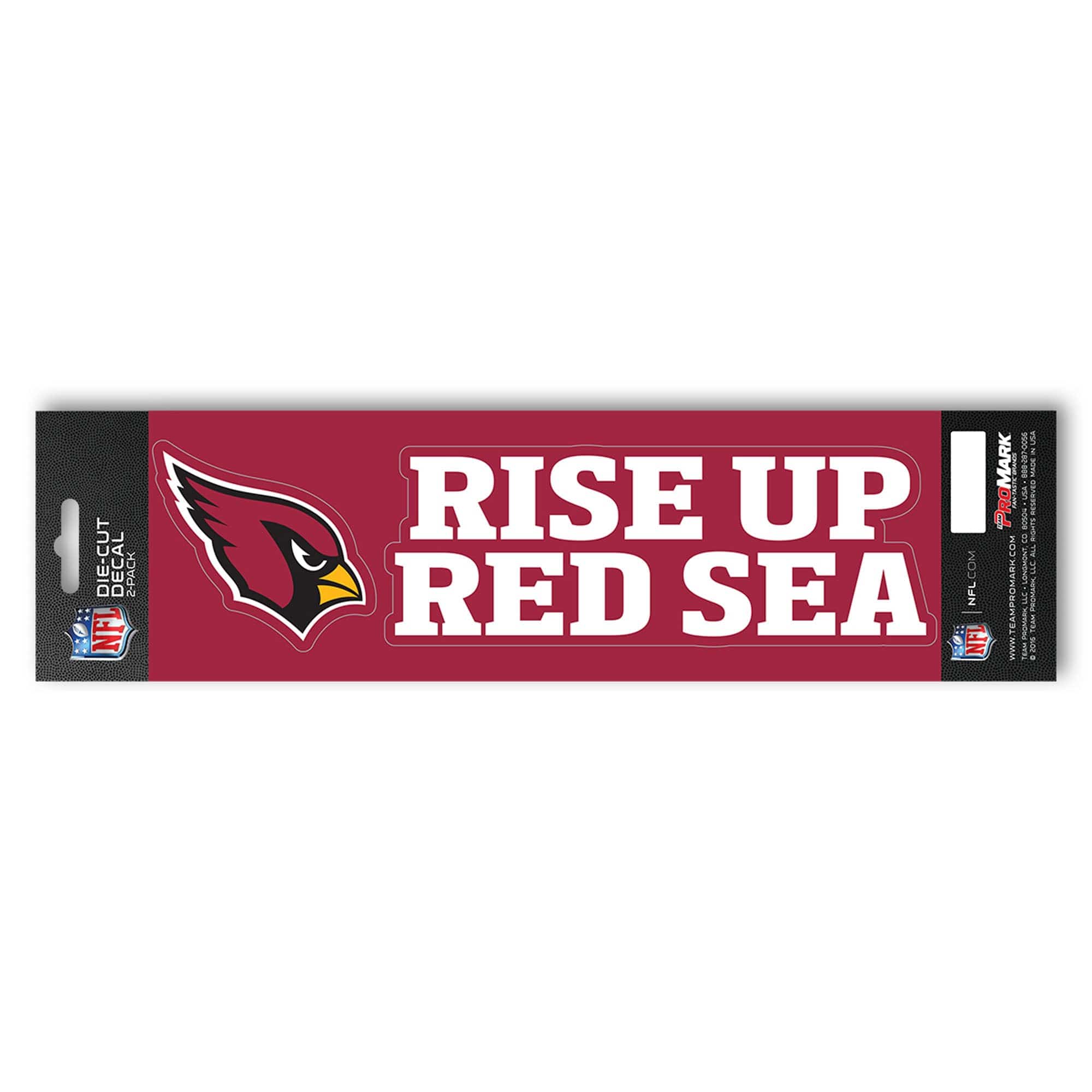Arizona Cardinals 2 Piece Team Slogan Decal Sticker Set - Arizona Cardinals