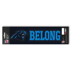 Carolina Panthers 2 Piece Team Slogan Decal Sticker Set - Carolina Panthers