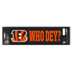 Cincinnati Bengals 2 Piece Team Slogan Decal Sticker Set - Cincinnati Bengals