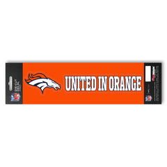Denver Broncos 2 Piece Team Slogan Decal Sticker Set - Denver Broncos
