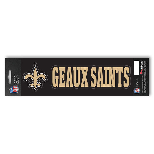 New Orleans Saints 2 Piece Team Slogan Decal Sticker Set - New Orleans Saints