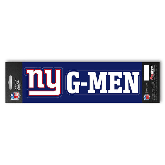 New York Giants 2 Piece Team Slogan Decal Sticker Set - New York Giants