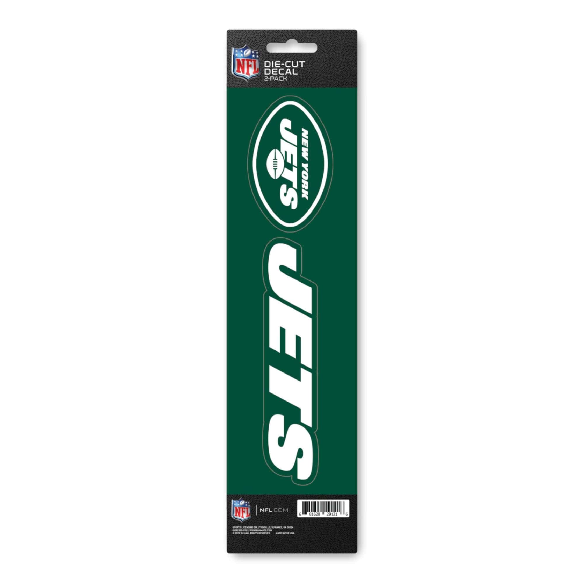 New York Jets 2 Piece Team Slogan Decal Sticker Set - New York Jets