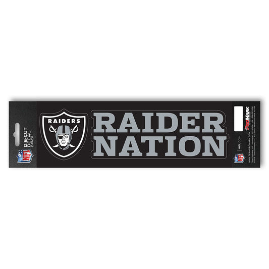 Las Vegas Raiders 2 Piece Team Slogan Decal Sticker Set - Las Vegas Raiders
