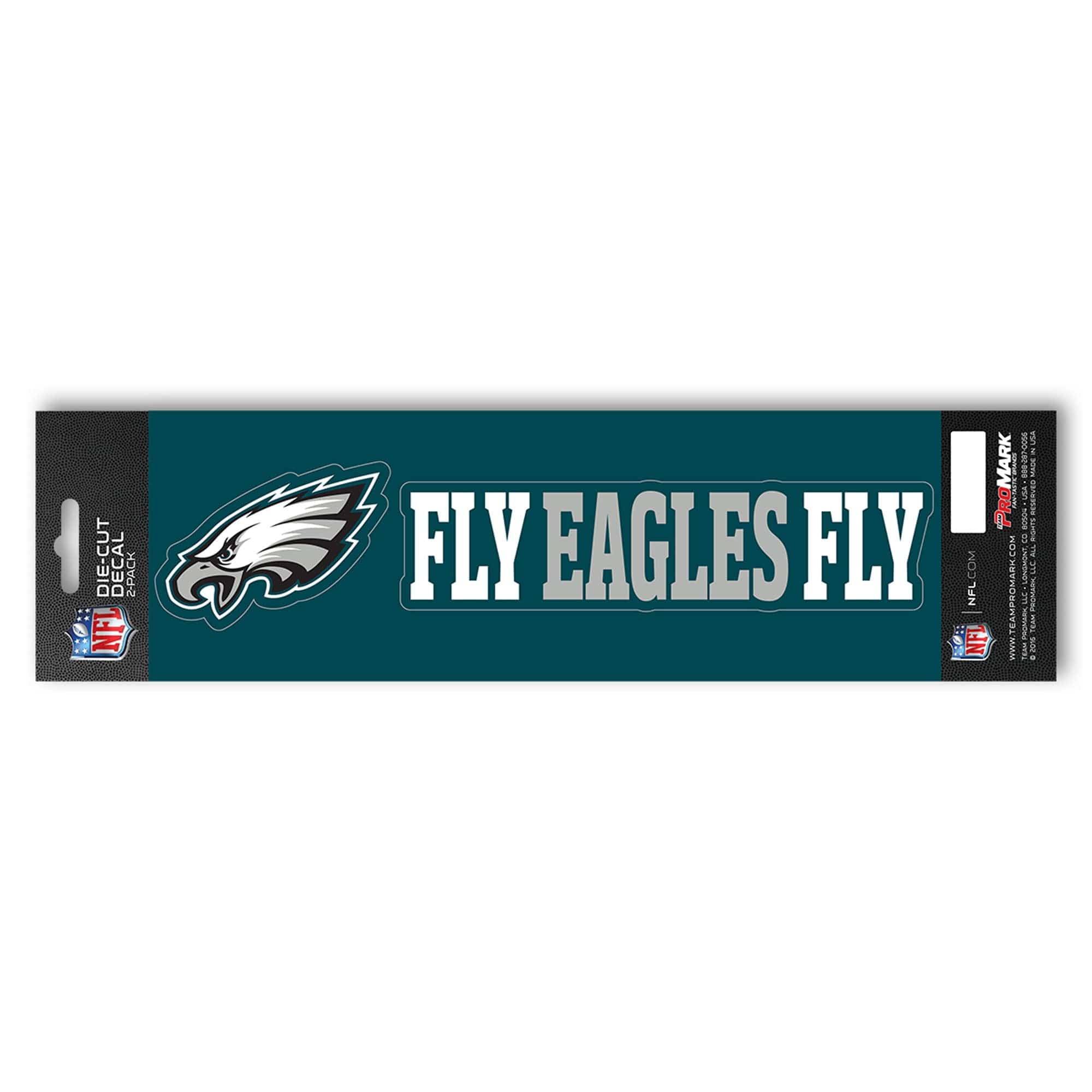 Philadelphia Eagles 2 Piece Team Slogan Decal Sticker Set - Philadelphia Eagles