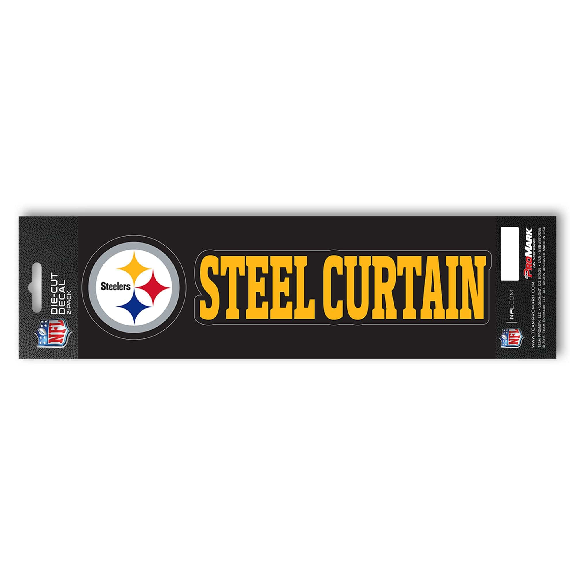Pittsburgh Steelers 2 Piece Team Slogan Decal Sticker Set - Pittsburgh Steelers