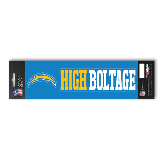 Los Angeles Chargers 2 Piece Team Slogan Decal Sticker Set - Los Angeles Chargers