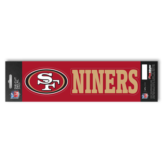 San Francisco 49ers 2 Piece Team Slogan Decal Sticker Set - San Francisco 49ers