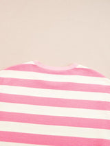 Stripe Cap Sleeve Pocketed Shift Dress - Trendsi - Flyclothing LLC