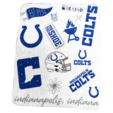 Indianapolis Colts Classic Native Fleece Throw - Logo Brands - Flyclothing LLC
