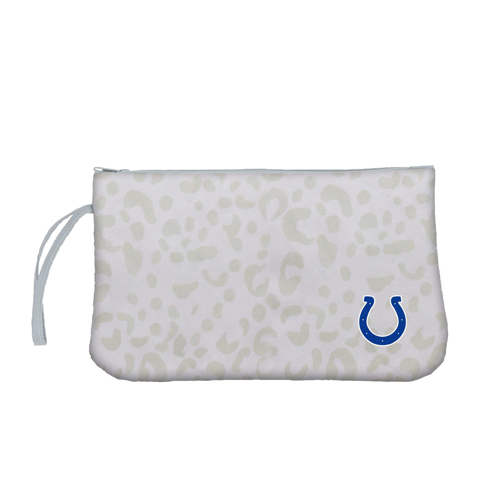 Indianapolis Colts Leopard Print Wristlet - Logo Brands - Flyclothing LLC
