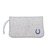 Indianapolis Colts Leopard Print Wristlet - Logo Brands - Flyclothing LLC