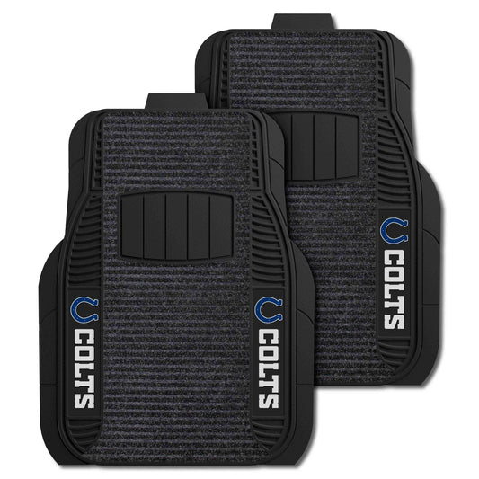 NFL - Indianapolis Colts 2-pc Deluxe Car Mat Set - Logo Brands - Flyclothing LLC