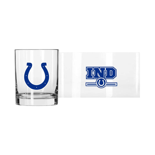 Indianapolis Colts 14oz Letterman Rocks Glass - Logo Brands - Flyclothing LLC