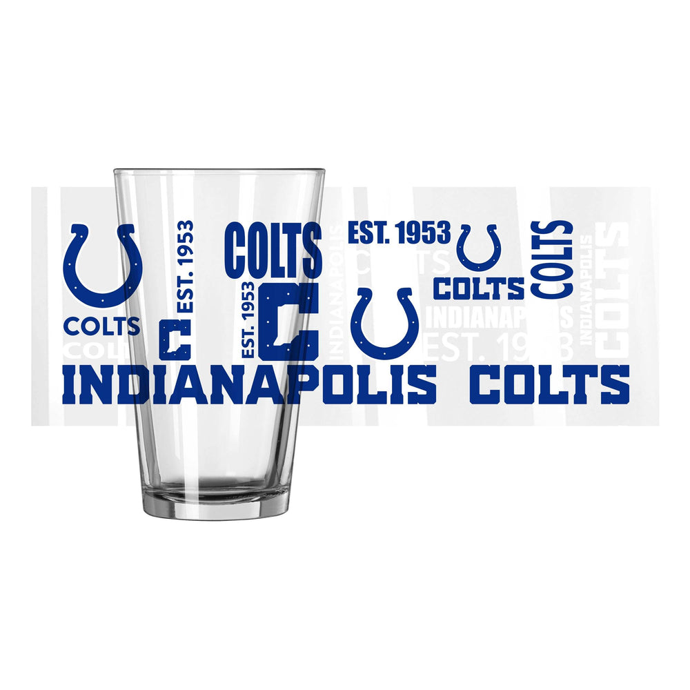 Indianapolis Colts 16oz Spirit Pint Glass - Logo Brands - Flyclothing LLC