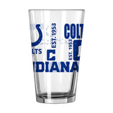 Indianapolis Colts 16oz Spirit Pint Glass - Logo Brands - Flyclothing LLC