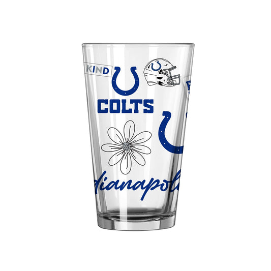 Indianapolis Colts 16oz Native Pint Glass - Logo Brands - Flyclothing LLC