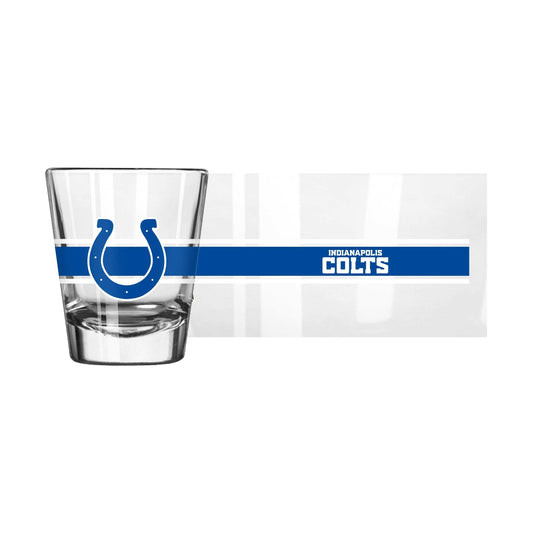 Indianapolis Colts 2oz Stripe Shot Glass - Logo Brands - Flyclothing LLC