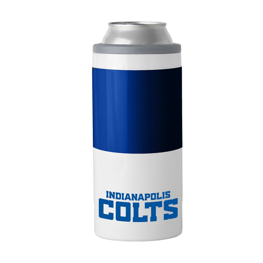 Indianapolis Colts 12oz Colorblock Slim Can Coolie - Logo Brands - Flyclothing LLC