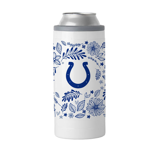 Indianapolis Colts 12oz Botanical Slim Can Coolie - Logo Brands - Flyclothing LLC