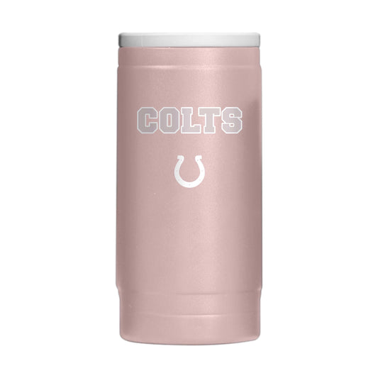Indianapolis Colts Stencil Powder Coat Slim Can Coolie - Logo Brands - Flyclothing LLC