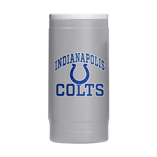 Indianapolis Colts 12oz Athletic Powdercoat SlimCan Coolie - Logo Brands - Flyclothing LLC