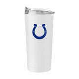 Indianapolis Colts White 20oz Gameday Powder Coat Tumbler - Logo Brands - Flyclothing LLC