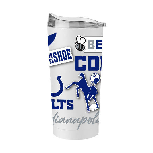 Indianapolis Colts 20oz Native Powder Coat Tumbler - Logo Brands - Flyclothing LLC
