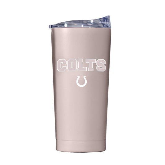 Indianapolis Colts 20oz Stencil Powder Coat Tumbler - Logo Brands - Flyclothing LLC