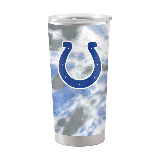 Indianapolis Colts 20oz Tie Dye Stainless Steel Tumbler - Logo Brands - Flyclothing LLC