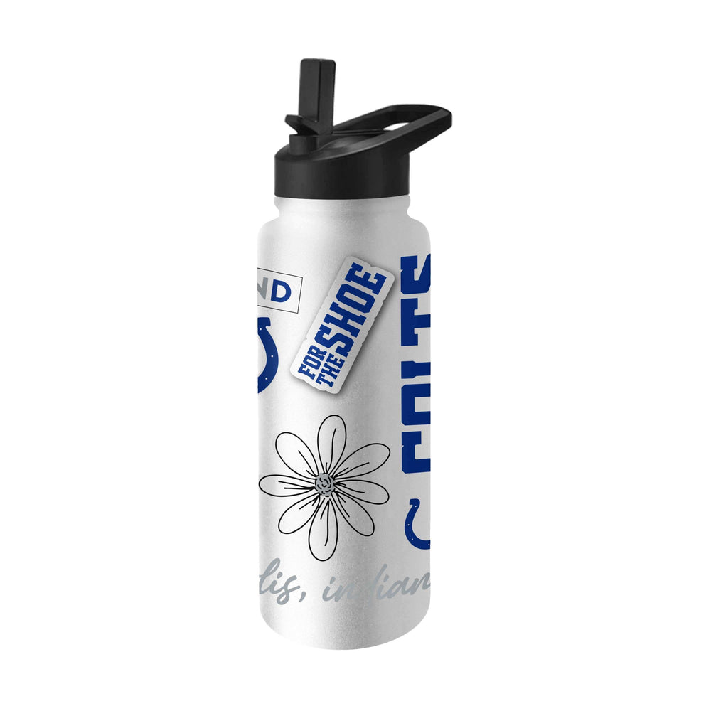 Indianapolis Colts 34oz Native Quencher Bottle - Logo Brands - Flyclothing LLC