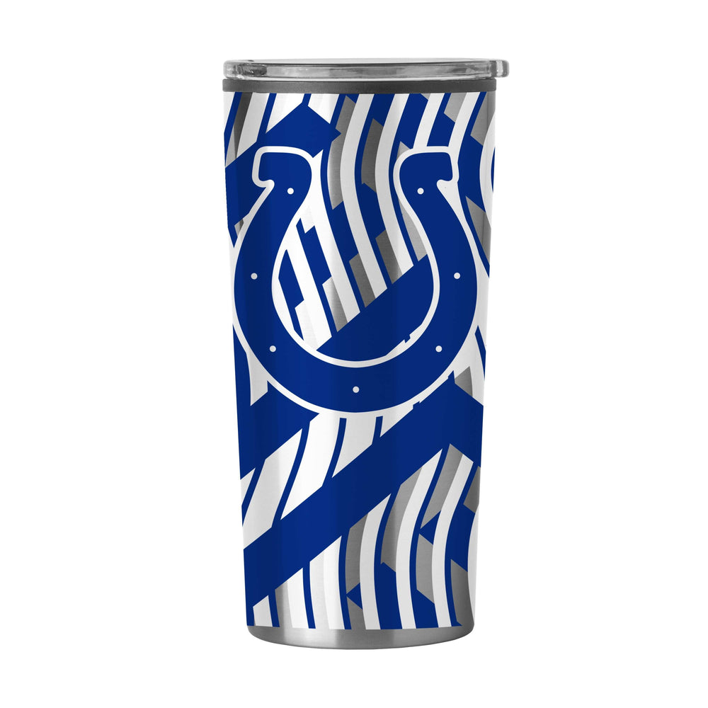 Indianapolis Colts Flex 20oz Plastic Wall Stainless Tumbler - Logo Brands - Flyclothing LLC