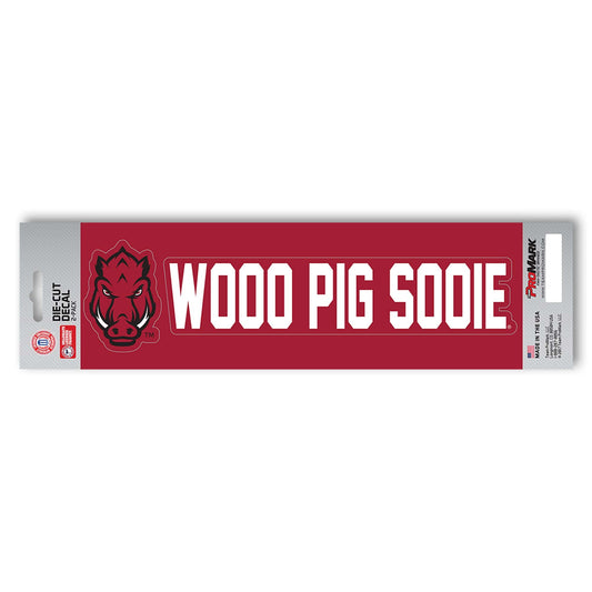 Arkansas Razorbacks 2 Piece Team Slogan Decal Sticker Set - Arkansas