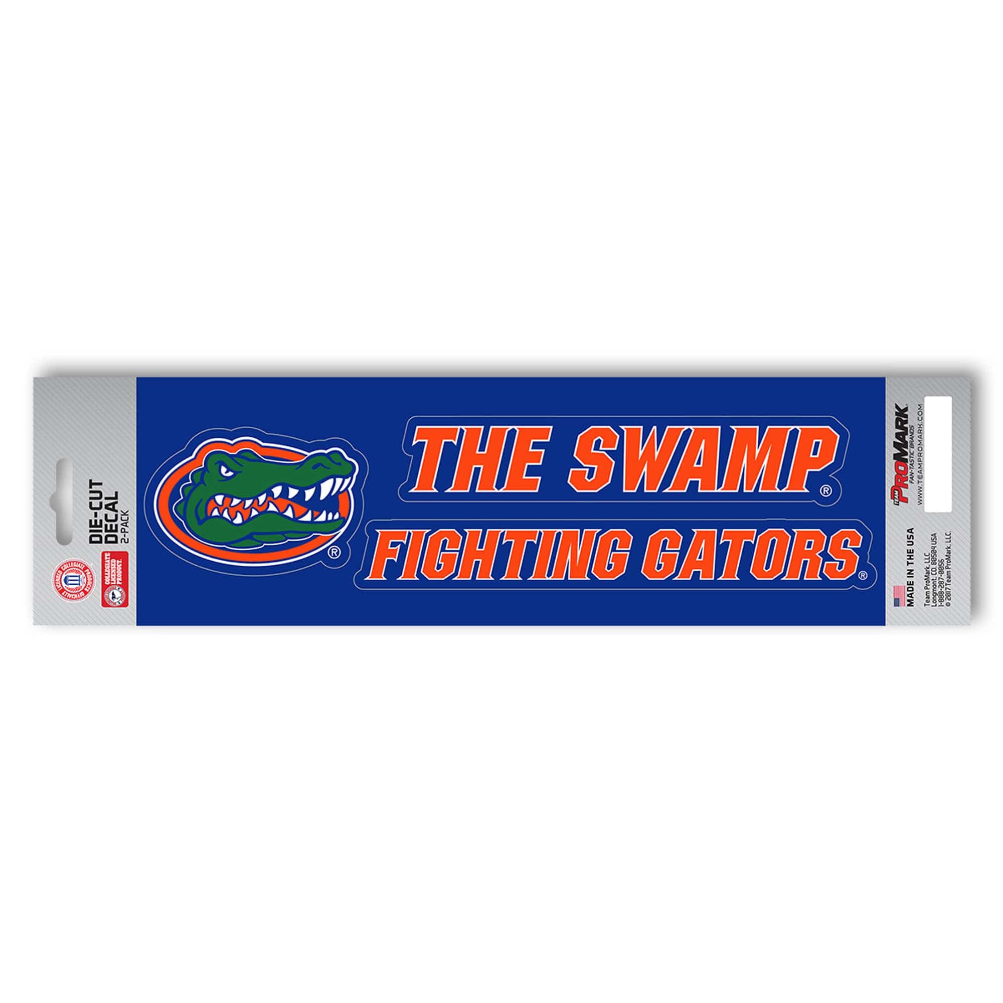 Florida Gators 2 Piece Team Slogan Decal Sticker Set - Florida